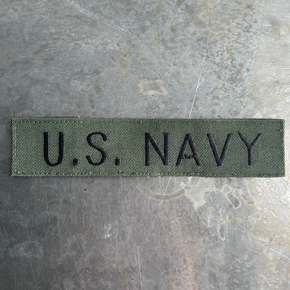 U.S. NAVY embroidered tape patch - vintage